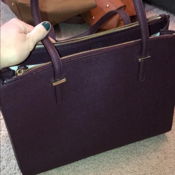 Plum Kate Spade Tote - Picture 4 of 8